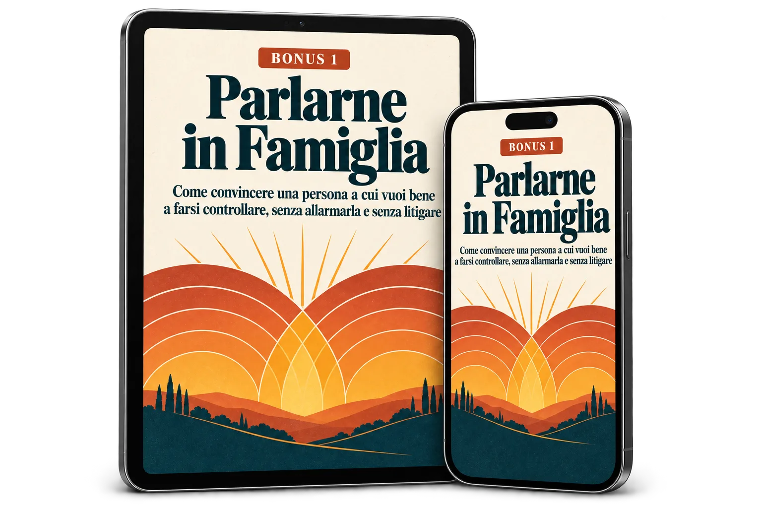 Mockup del bonus Parlarne in Famiglia