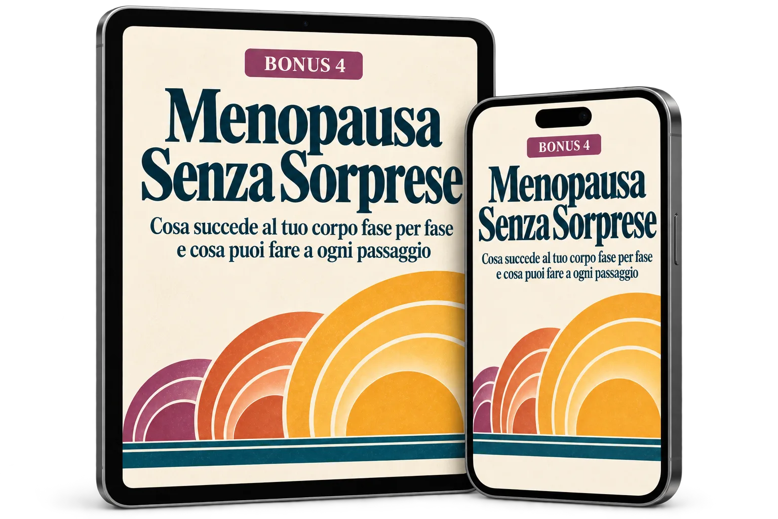 Mockup del bonus Menopausa Senza Sorprese