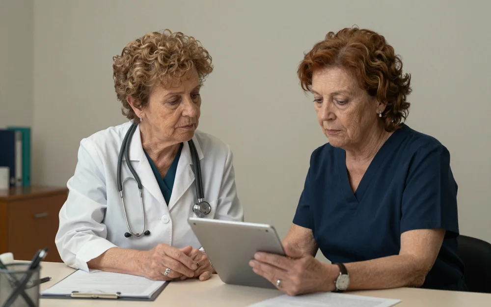 Donna di 57 anni dal medico di base